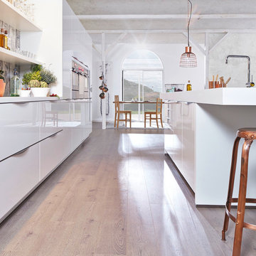 kitchen white and yellow