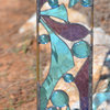 Stained Glass Garden Sculpture, Beach Decor, "Butterfly Wings"
