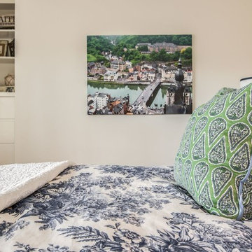 Charlotte, NC- Traditional "Toile with a Twist" Guest Bedroom