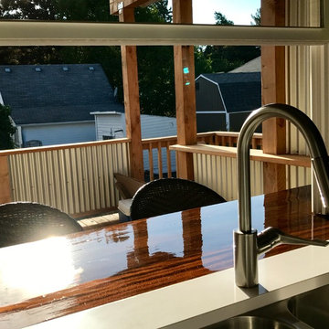 Kitchen Renovation, Pass-thru Window and Exterior Bar