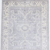 Fine Oushak Collection Indian Hand Knotted Wool Rug, Gray, 8'1x9'9