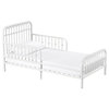 Little Seeds Ivy Metal Toddler Bed, White