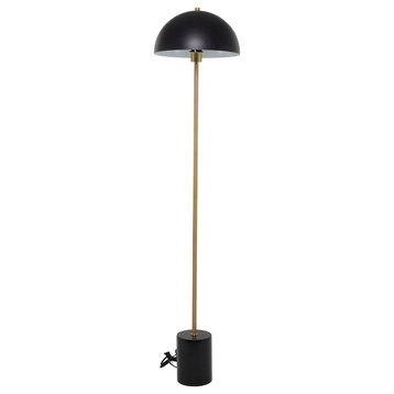 Contemporary Black Metal Floor Lamp 562065