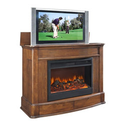 TVLIFTCABINET Soho TV Lift Cabinet with Fireplace - Entertainment Centers And Tv Stands