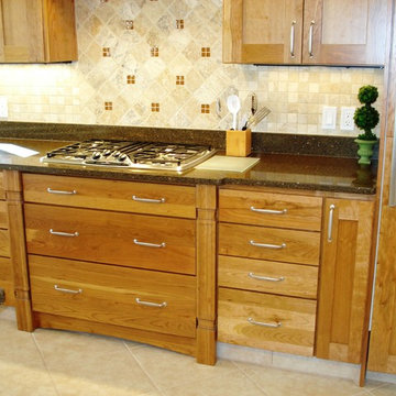 Simply Charming Contemporary Cherry Kitchen- Remodel