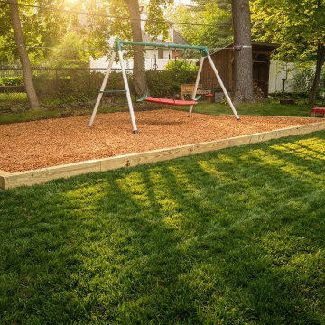 Timber Playground Border Mulch Base Niskayuna, NY