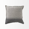 Zadie Light Gray & Dark Gray Decorative Pillow Cover