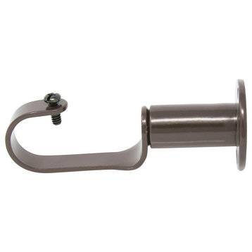 Zinc Steel Adjustable Bracket 1" Rod, Bronze