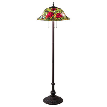 62 High Tiffany Rosebush Floor Lamp