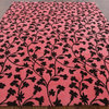 New Amazing Pink & Brown 8'x10' Floral Area Rug Hand Knotted Wool H3333