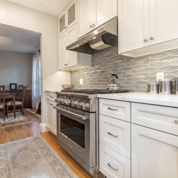 Melrose Kitchen Range Wall with Hex Tile