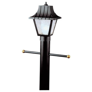 Westinghouse 66875 Post Top Lantern Fixture, Black, 60 Watt