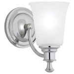Norwell Lighting - Norwell Lighting 9721-CH-FR Sienna - One Light Wall Sconce - Curved details and a soft glow combine to create aSienna One Light Wal Choose Your Option *UL Approved: YES Energy Star Qualified: n/a ADA Certified: n/a  *Number of Lights: Lamp: 1-*Wattage:75w Edison bulb(s) *Bulb Included:No *Bulb Type:Edison *Finish Type:Brush Nickel