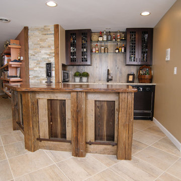 Plymouth Custom Reclaimed Wood Bar Design