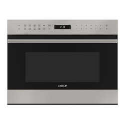 Wolf 24&rdquo; E series transitional drop-down door microwave oven - Microwave Ovens