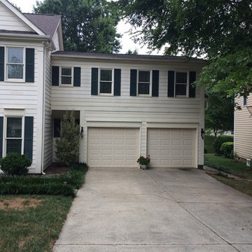 South Charlotte HardiePlank Siding and Custom Cedar Pergola