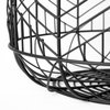 Idris 2-Piece Set Black Metal Geometric Mesh Bowls
