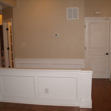 wainescoting/ hardwood flooring