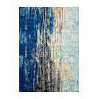 Katharina, Machine Made Area Rug, Blue, 5"x7