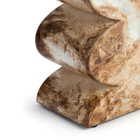 Studio London Trudi Faux Marble Effect Stool and End Table for Modern Home