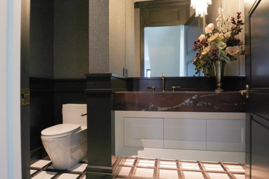Powder room - contemporary powder room idea