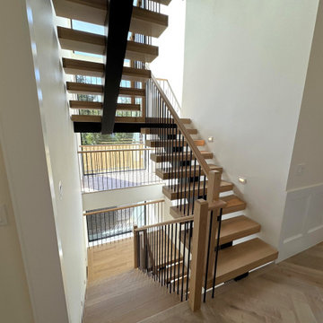 Project #139 | Four Story Modern Floating Staircase