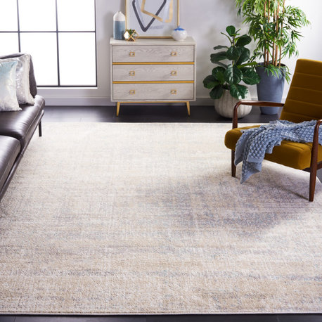 Safavieh Adirondack Collection ADR207 Rug, Beige/Slate, 10' Square