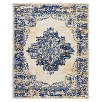 Nourison Grafix Area Rug, White, 7'10"x9'10"