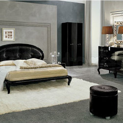 Magic 4 PC Bedroom Set (Bed w/Wooden Frame, Nightstand, Dresser and Mirror) - ES - Bedroom Furniture Sets