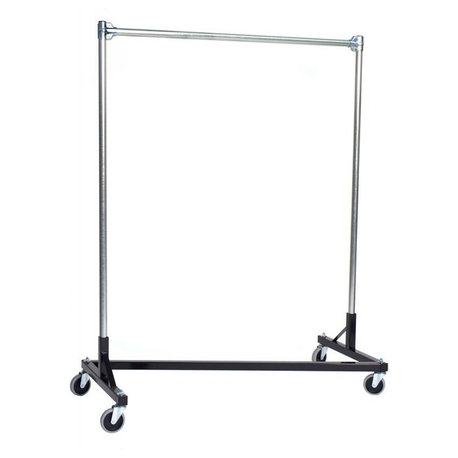 Z-Rack - Heavy Duty 48" Long Base Single Rail w/ 60" Uprights Black