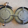 Iron Double Sided Clock With Hanging Wall Bracket