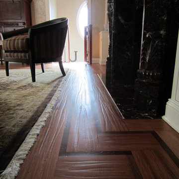 LLOYD HARBOR: BRAZILIAN CHERRY HANDSCRAPED (FOR REAL!) AND DISTRESSED.