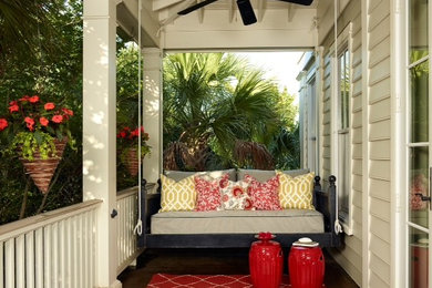 Design ideas for a tropical verandah in Charleston.
