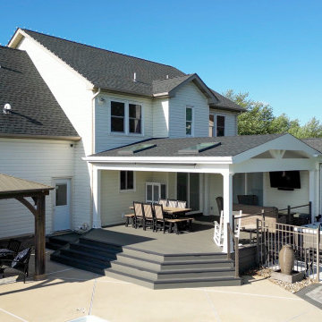 Pool Deck with Covered Living Space