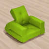 Hippo Jr. Convertible Futon Chair/Bed, Lime Mattress