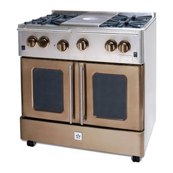 BlueStar Range 36" RNB364FTMS Precious Metals Collection French Top - Gas Ranges And Electric Ranges