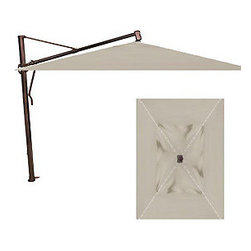 Treasure Garden 10' x13' Rectangle Cantilever Umbrella - Antique Beige - Outdoor Umbrellas