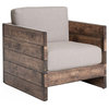 Watson Distressed Reclaimed Oak Accent Arm Chair