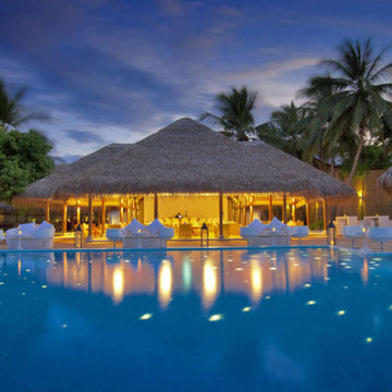 Tiki Palm Huts