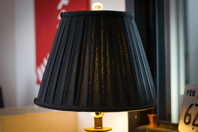 Upgrade that Lamp - Black Pleated Shade by Home Concept