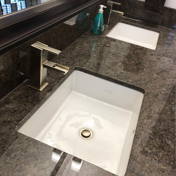 Updated Guest Bathroom Counter Top - Labrador Antique Granite Counter Top