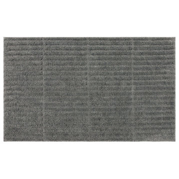 Mohawk Home Sanctuary Knitted Bath Rug, Pewter, 2' x 3' 4"