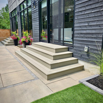 Custom AZEK Composite Stairs for Durable Backyard Access