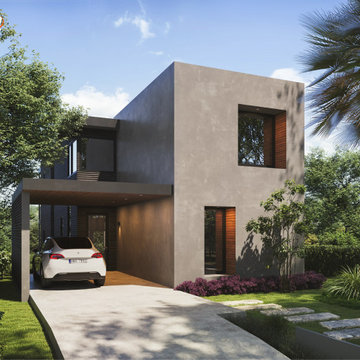 Modern Exterior Home Design - 3D Rendering