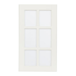 LIDING&Ouml; Glass door, white - Kitchen Cabinetry