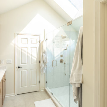 Leawood, Kansas Primary Bathroom Remodel with Custom Shower and Expanded Closet