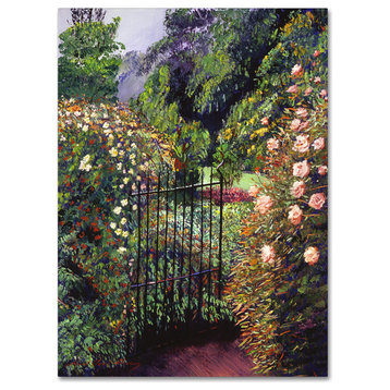 David Lloyd Glover 'Quiet Garden Entrance' Canvas Art, 35"x47"