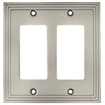 Cosmas - Cosmas 25090-SN Satin Nickel Double GFCI / Decora Wall Plate - Finish: Satin Nickel