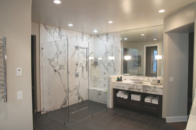Inspiration for a contemporary bathroom remodel in San Francisco