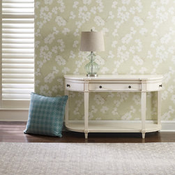 Dimond HGTV Table Lamp in Light Green Smoked Glass - Table Lamps